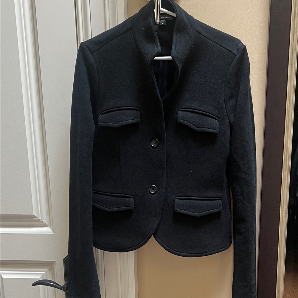 James Perse Black Structured Blazer